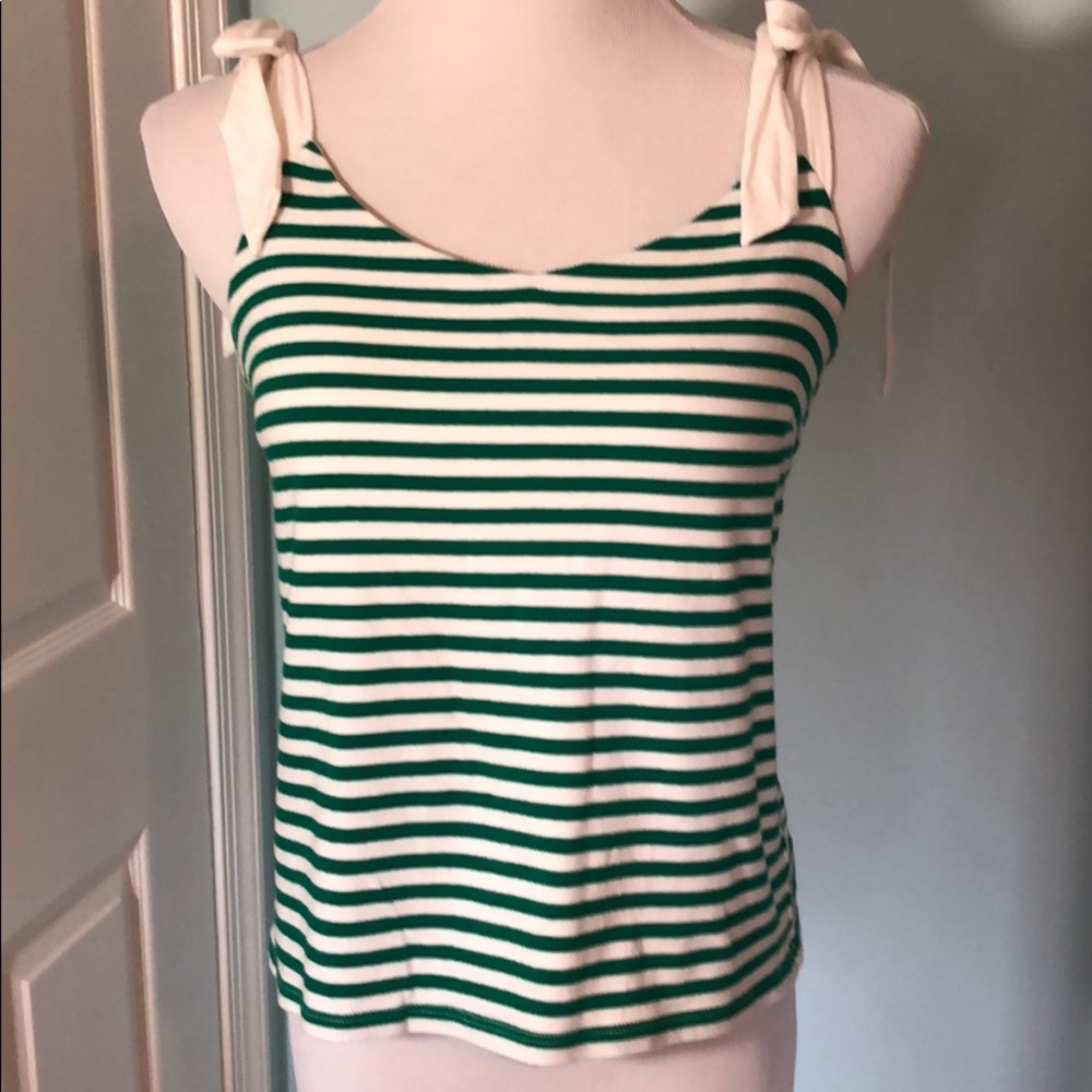 Green Striped Tank